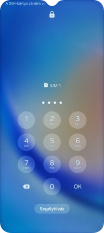 Amennyiben a telefon kéri, írd be a PIN-kódodat, és válaszd az OK lehetőséget.