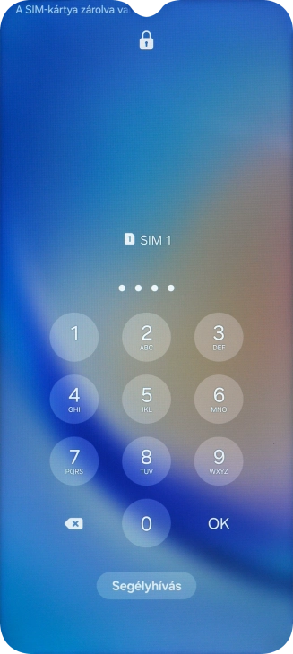 Amennyiben a telefon kéri, írd be a PIN-kódodat, és válaszd az OK lehetőséget.