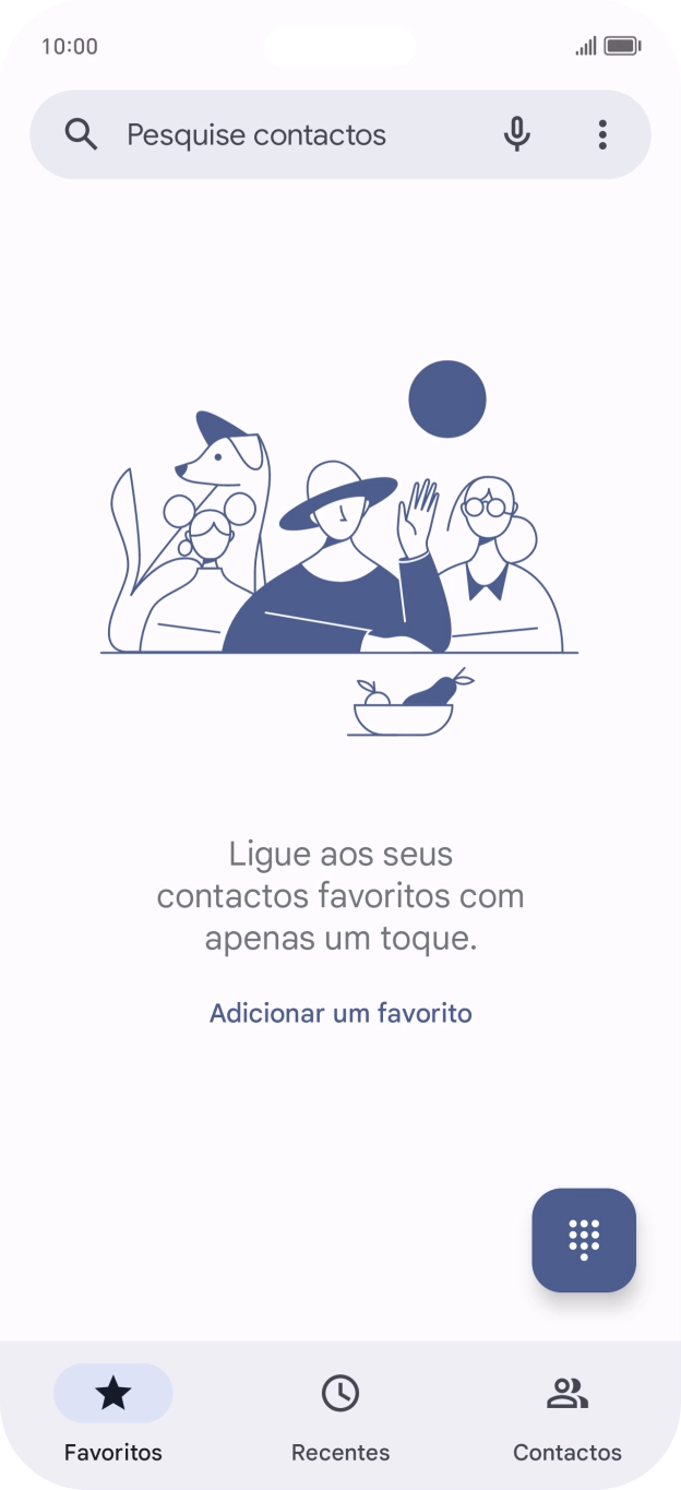 Prima o ícone de menu.