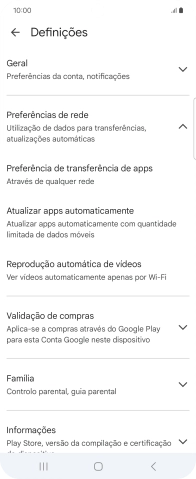 Prima Atualizar apps automaticamente.