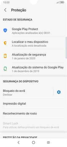 Prima Bloqueio do ecrã.