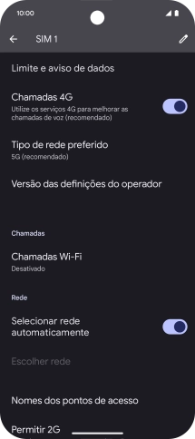 Prima Nomes dos pontos de acesso.