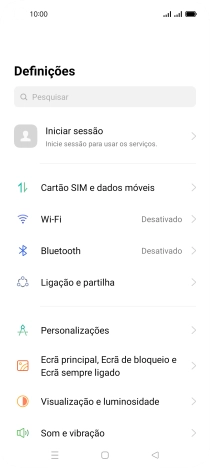 Prima Cartão SIM e dados móveis.