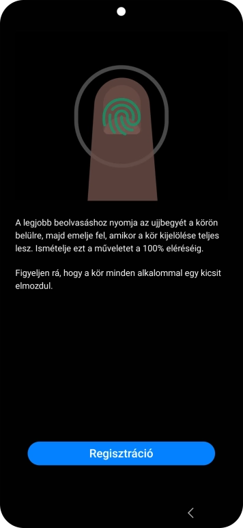 Válaszd a Regisztráció lehetőséget.