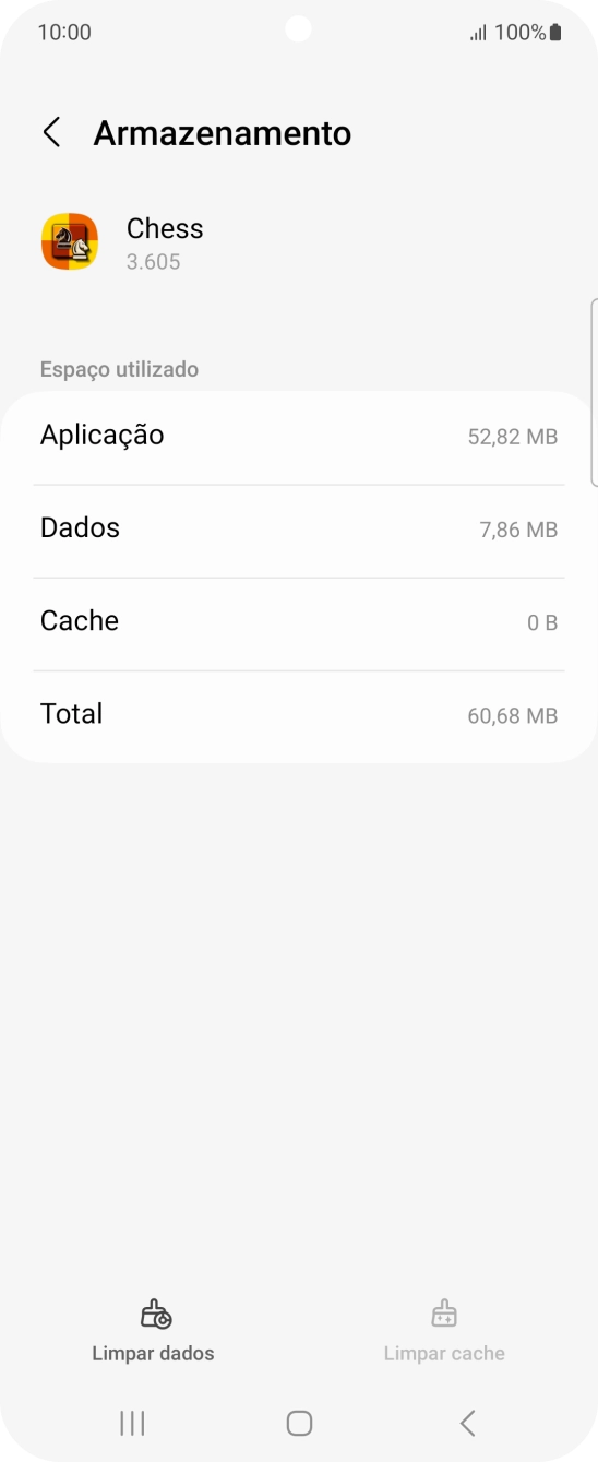 Prima a tecla de início para terminar e voltar ao ecrã inicial.
