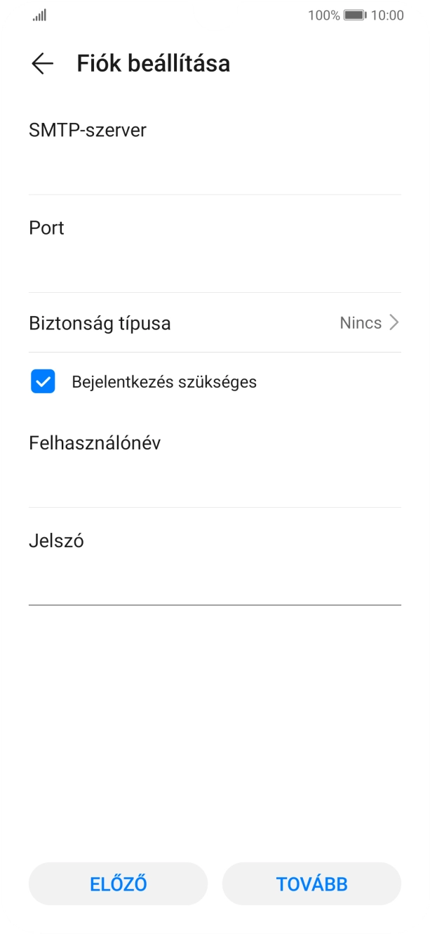 Válaszd a TOVÁBB lehetőséget.
