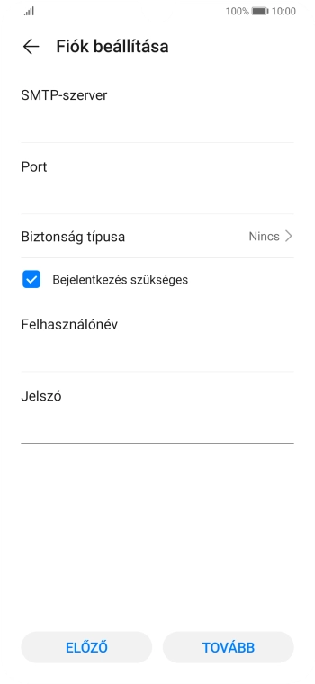 Válaszd a TOVÁBB lehetőséget.