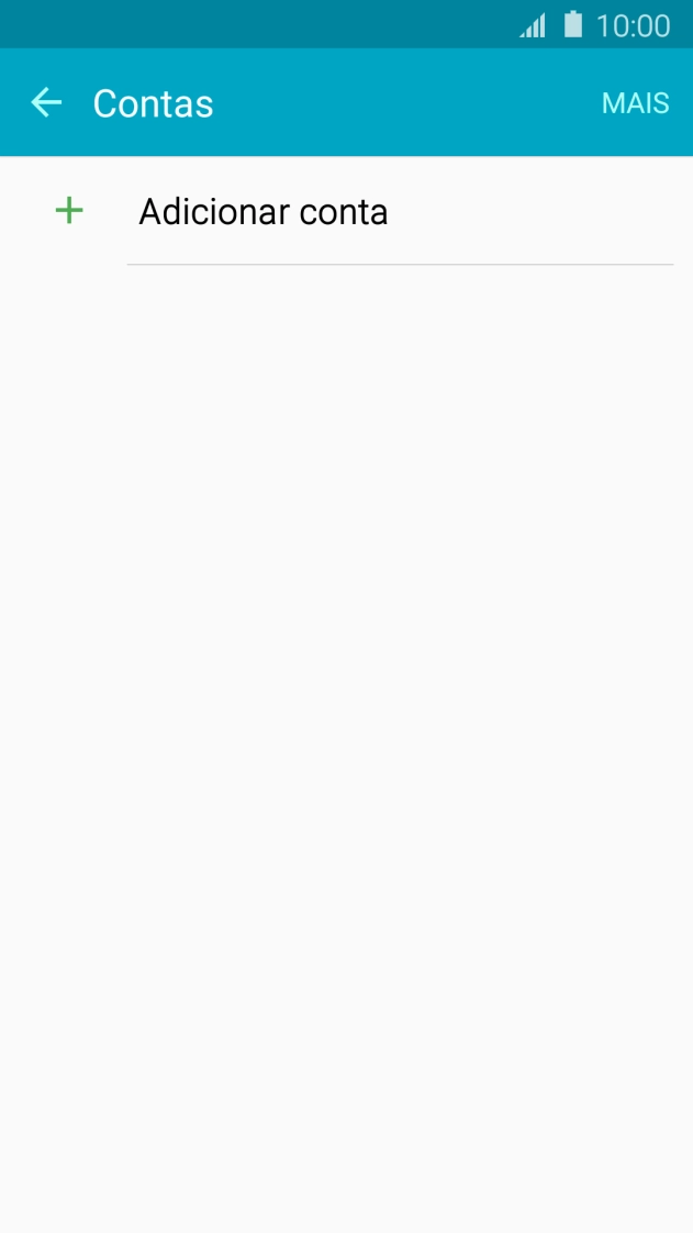 Prima Adicionar conta.