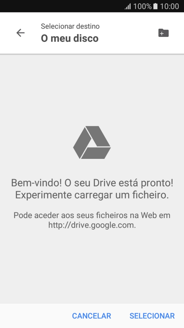 Prima o ícone de nova pasta.