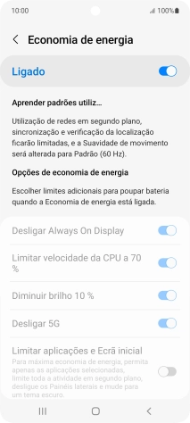 Prima a tecla de início para terminar e voltar ao ecrã inicial.