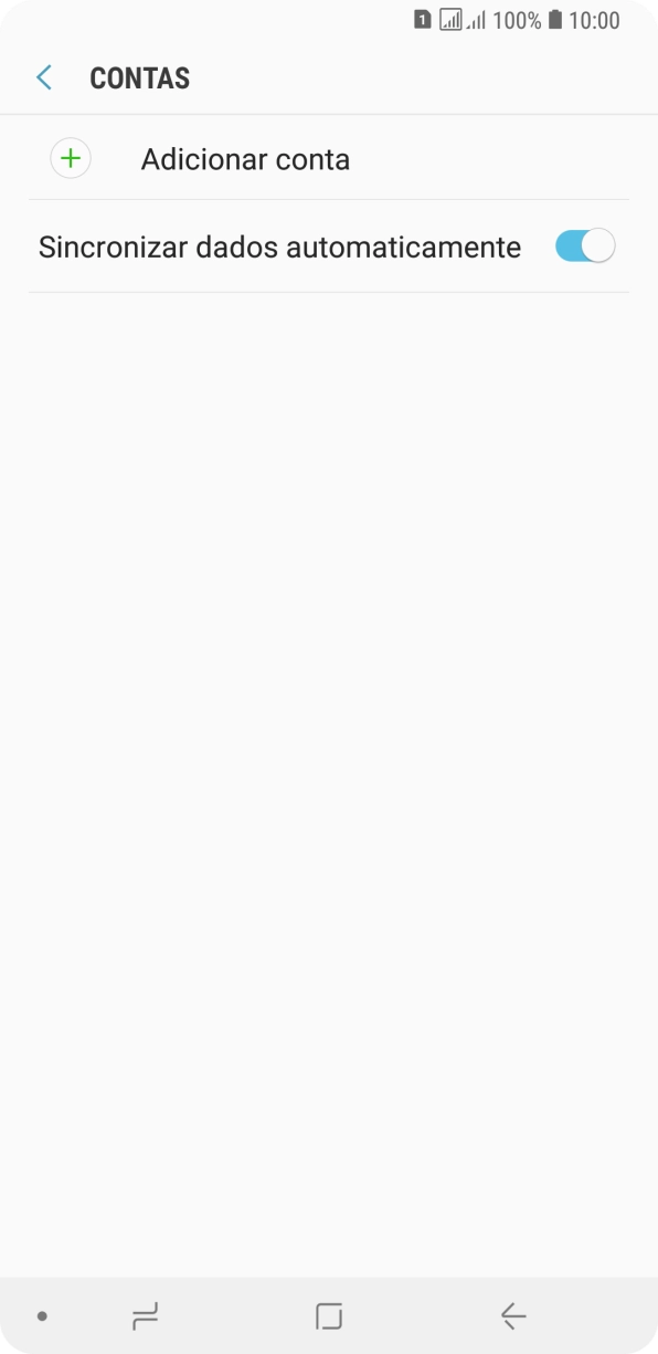 Prima Adicionar conta.