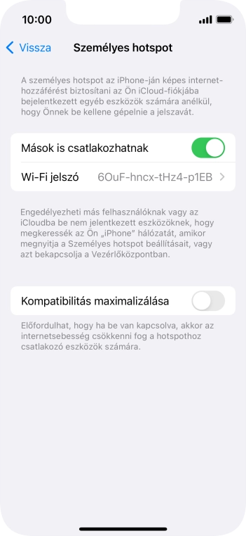 Húzd az ujjad felfelé a kijelző aljáról, hogy visszatérj a kezdőképernyőhöz.