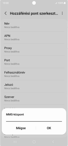 Írd be azt, hogy http://mms.vodafone.hu/servlets/mms, és válaszd az OK lehetőséget.