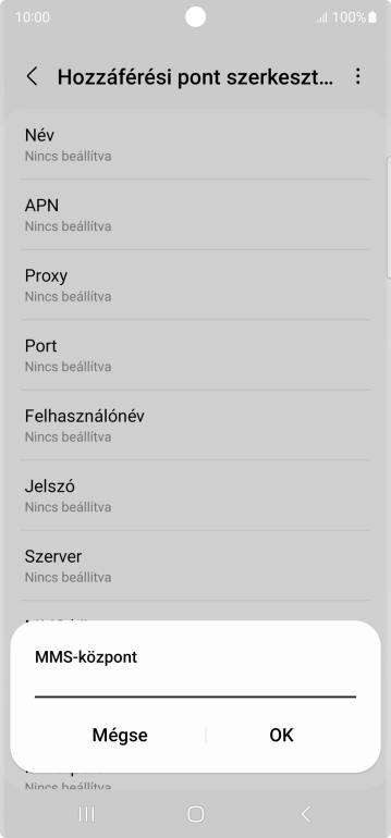 Írd be azt, hogy http://mms.vodafone.hu/servlets/mms, és válaszd az OK lehetőséget. Írd be azt, hogy http://mms.vodafone.hu/servlets/mms, és válaszd az OK lehetőséget.