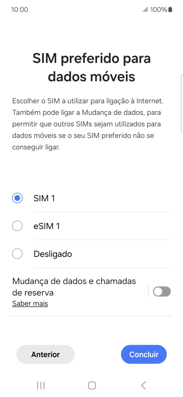 Prima as definições pretendidas.