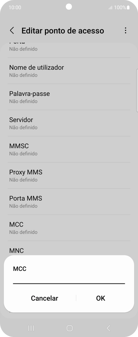 Introduza 268 e prima OK.