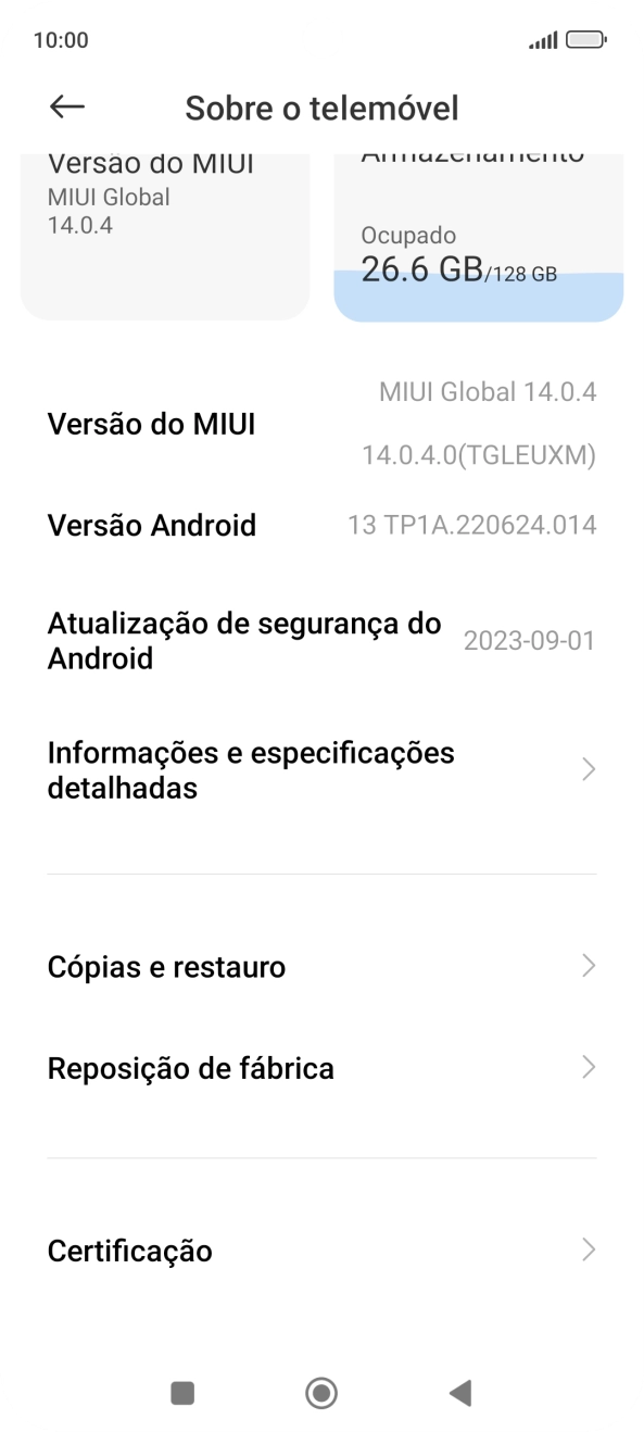 Prima Reposição de fábrica.