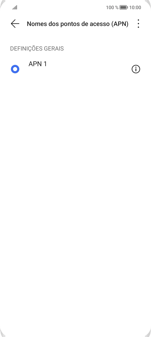 Prima o ícone de menu.