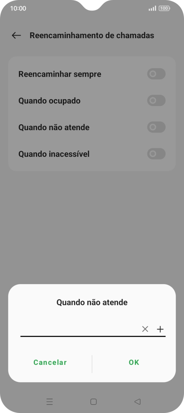 Introduza 123 e prima OK.