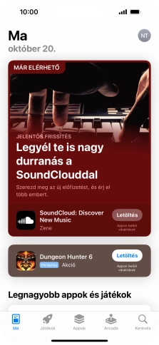 Válaszd a Keresés lehetőséget.