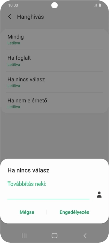 Írd be a +36709090999 számot és válaszd az Engedélyezés lehetőséget.