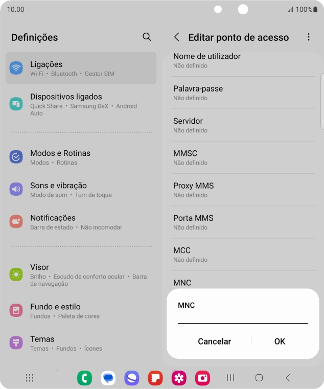 Introduza 01 e prima OK.