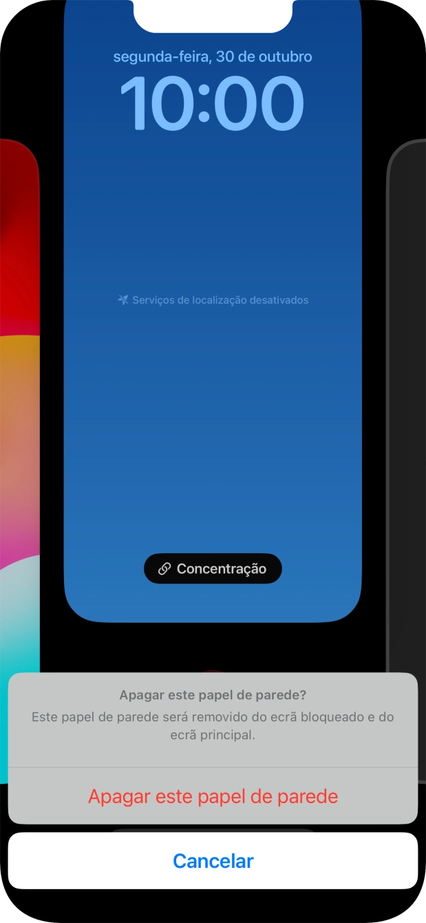 Prima Apagar este papel de parede.