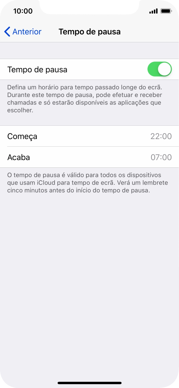 Prima a seta para a esquerda.