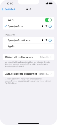 Húzd az ujjad felfelé a kijelző aljáról, hogy visszatérj a kezdőképernyőhöz.