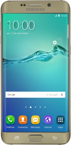 Imagen 1: Vista frontal del Samsung Galaxy S6 edge+ - LightGray
