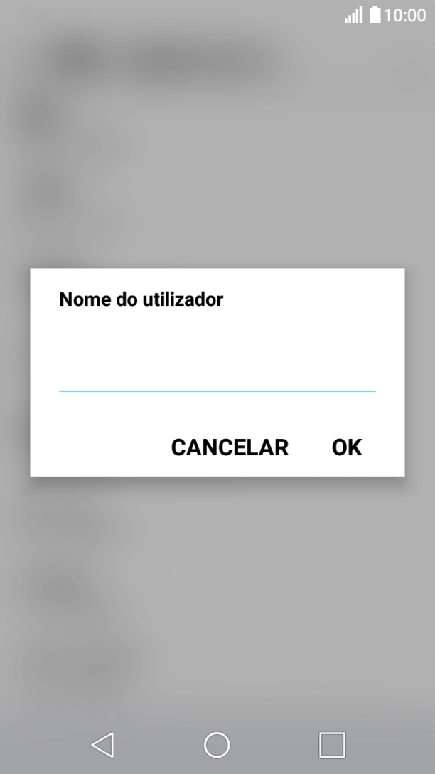 Introduza vodafone e prima OK.