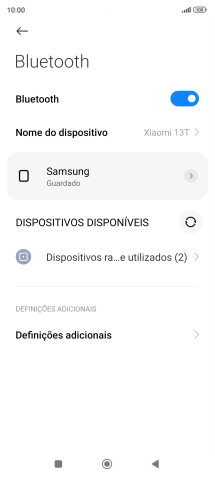 Prima a tecla de início para terminar e voltar ao ecrã inicial.