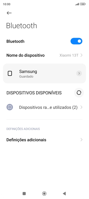 Prima a tecla de início para terminar e voltar ao ecrã inicial.
