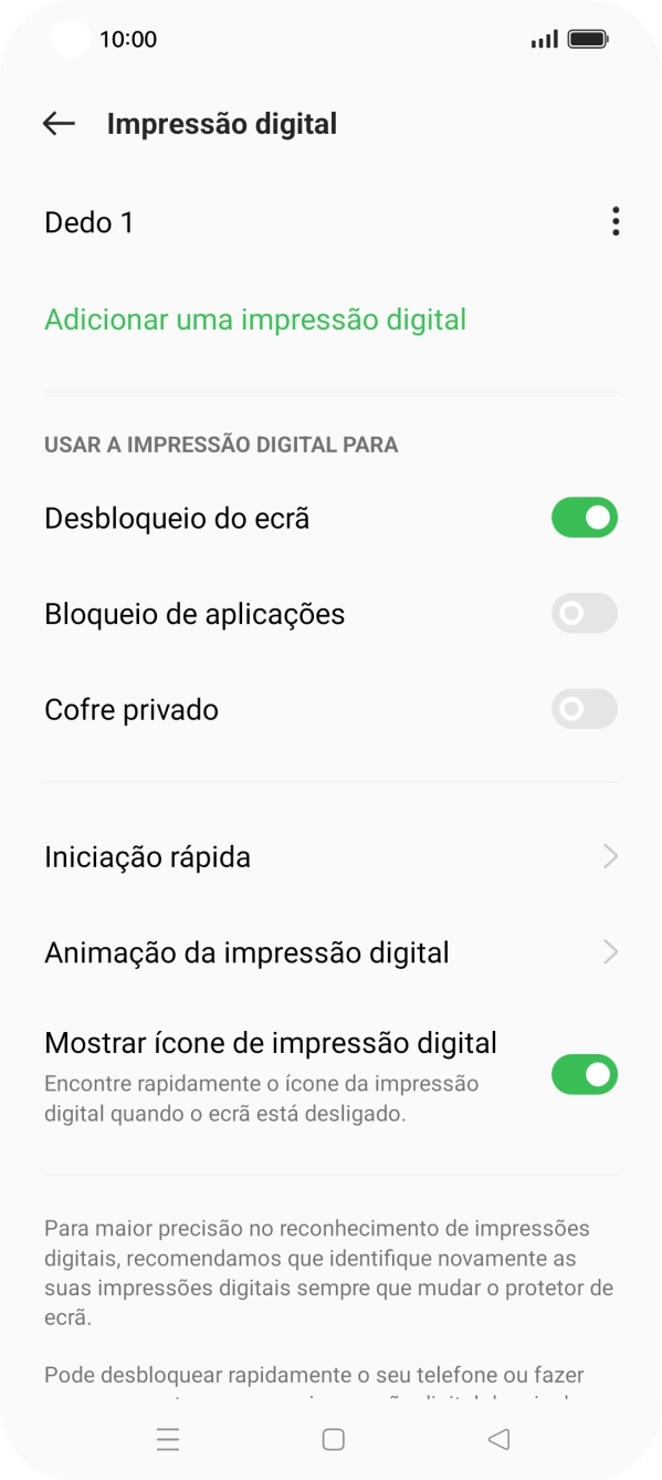 Prima a tecla de retrocesso.