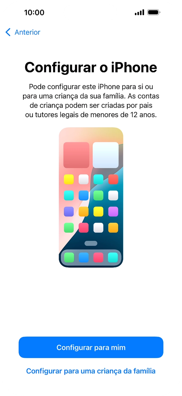 Prima Configurar para mim.