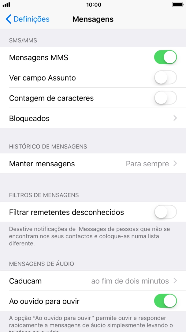 Prima a tecla de início para terminar e voltar ao ecrã inicial.