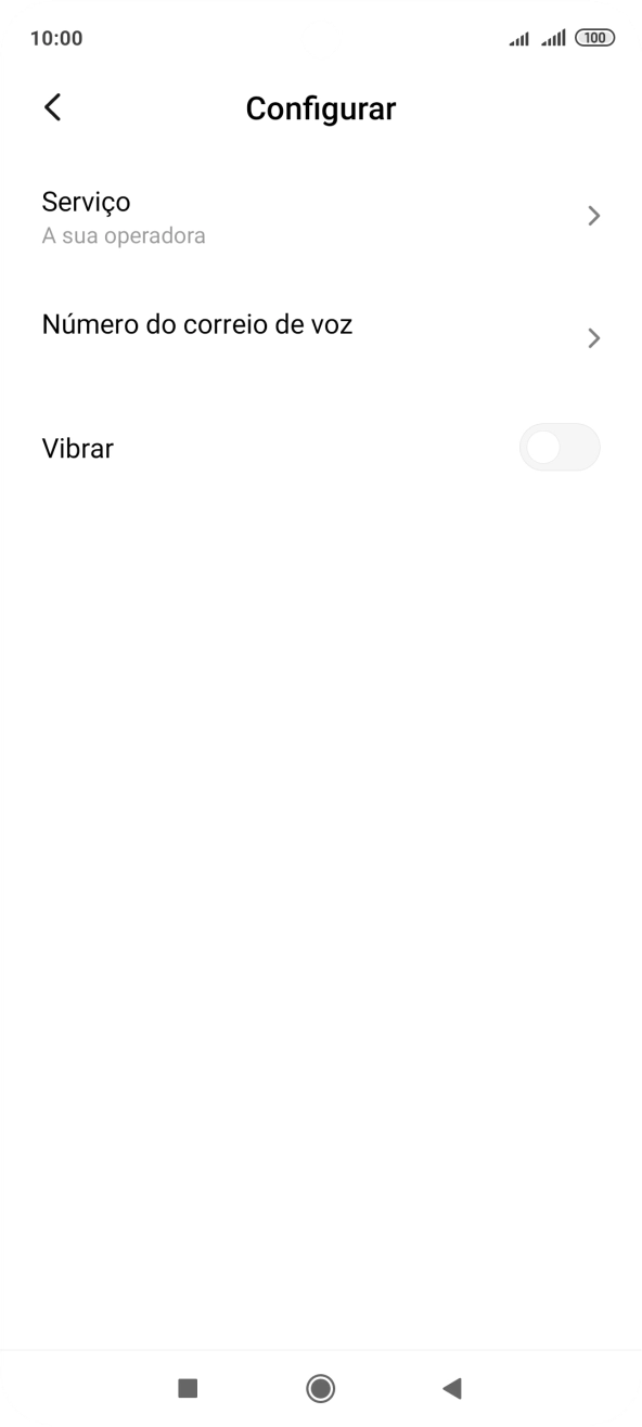 Prima Número do correio de voz.