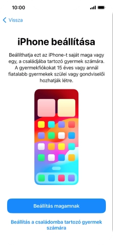 Válaszd a Beállítás magamnak lehetőséget.