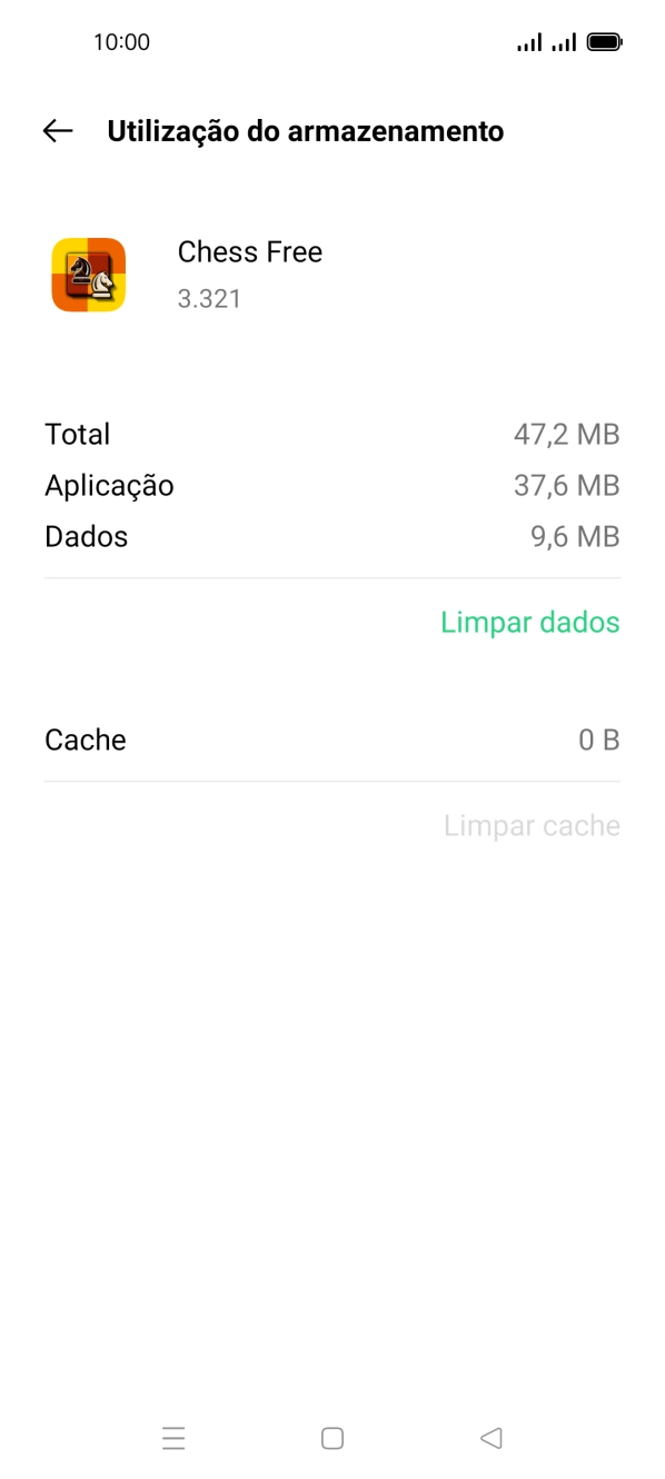 Prima a tecla de início para terminar e voltar ao ecrã inicial.
