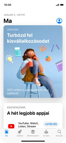 Válaszd a Keresés lehetőséget.