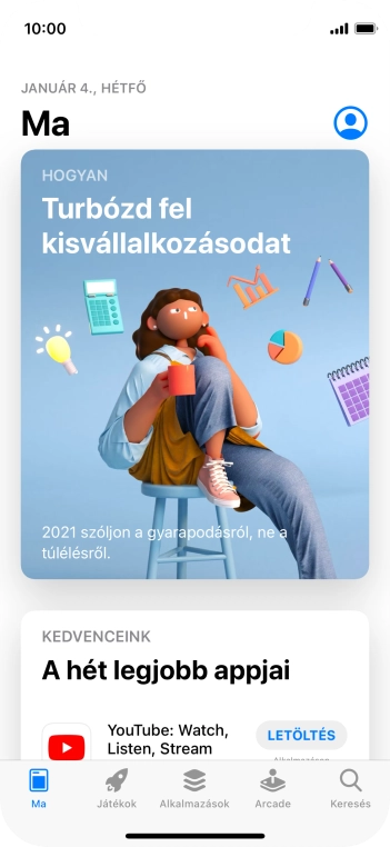 Válaszd a Keresés lehetőséget.