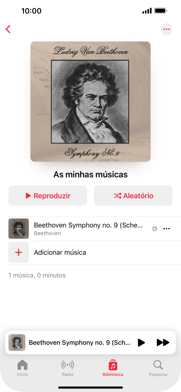 Para voltar ao ecrã inicial, deslize o dedo de baixo para cima a partir da base do ecrã.