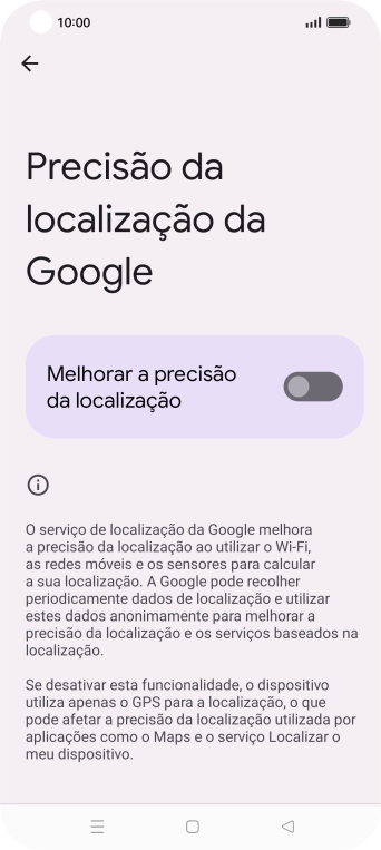 Se premir o indicador junto a 