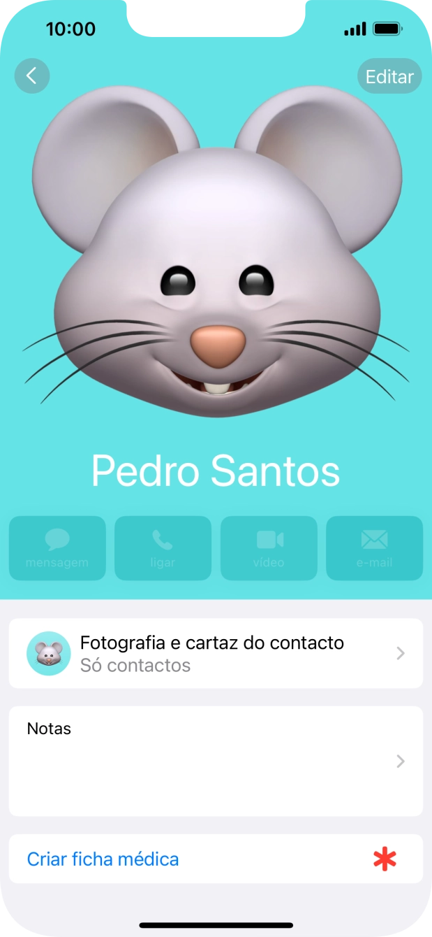 Para voltar ao ecrã inicial, deslize o dedo de baixo para cima a partir da base do ecrã.