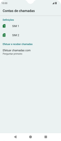 Prima o nome do cartão SIM.