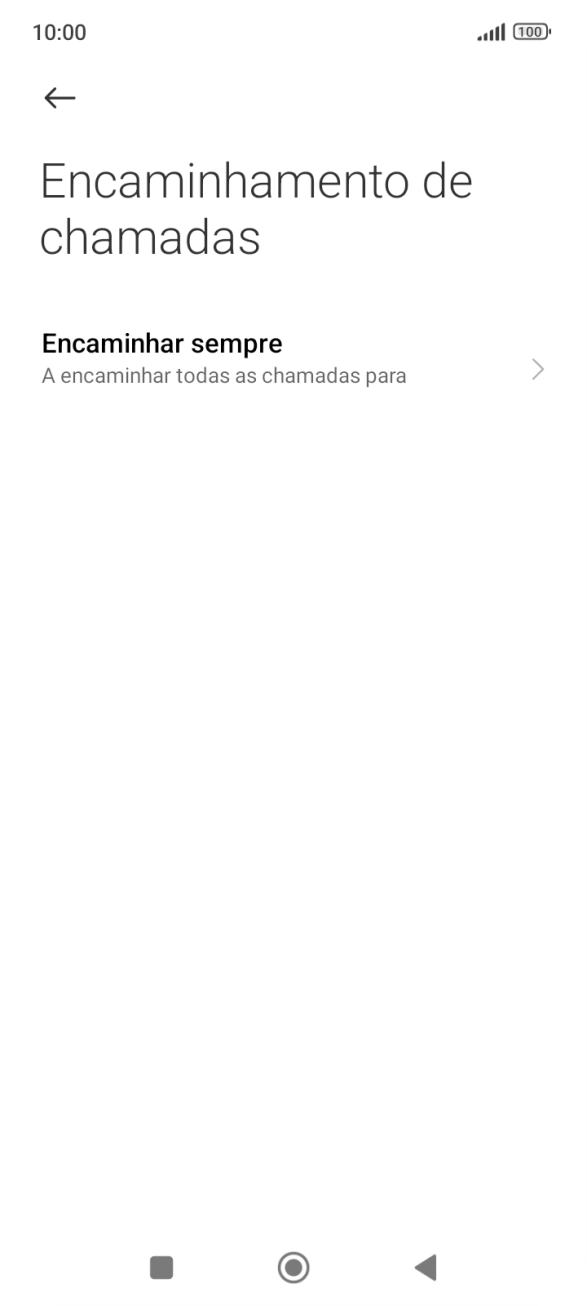 Prima o tipo de desvio pretendido.