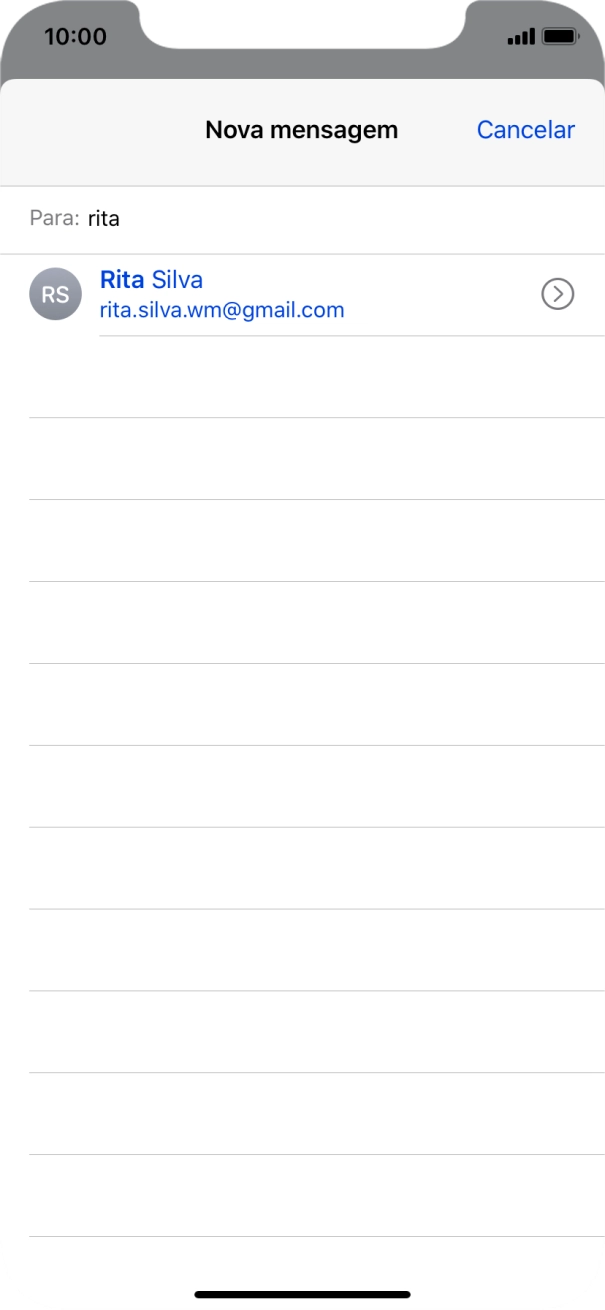 Prima o contacto pretendido.