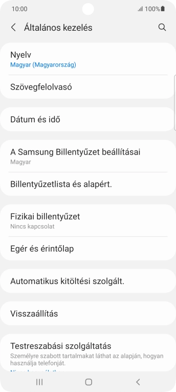 Válaszd a Visszaállítás lehetőséget.