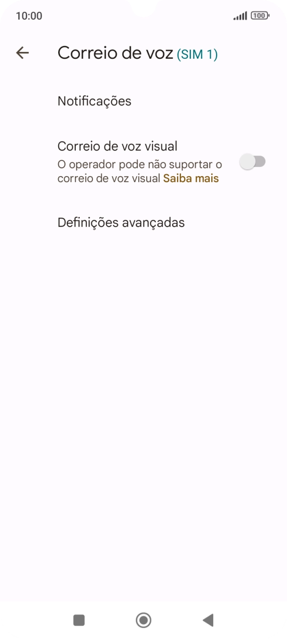 Prima Definições avançadas.