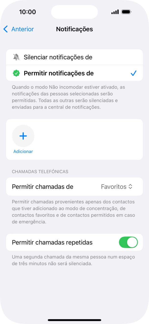 Prima a seta para a esquerda.